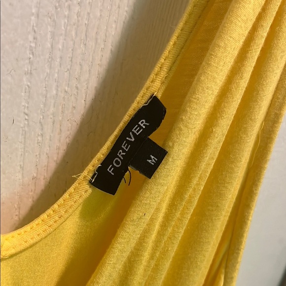 Forever 21 Yellow Wrap Pleated Sundress - Picture 2 of 10